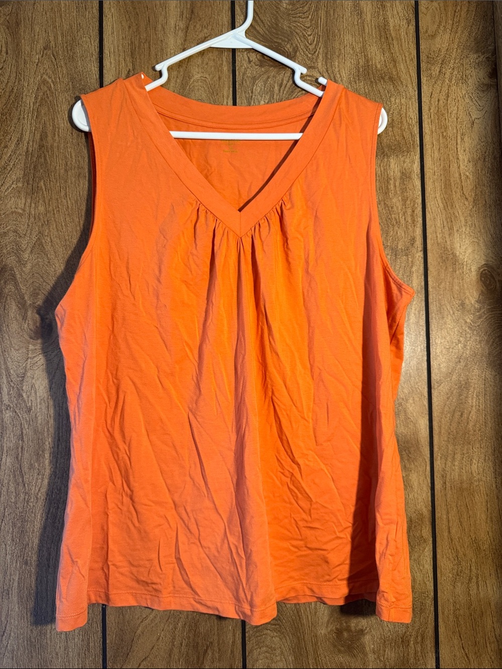 Apt. 9 Sleeveless V-Neck Tank Top in Orange